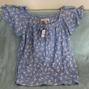 Loft bee print top